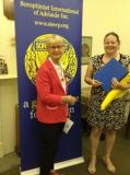 induction of our new member Elissa Croker in October 2015