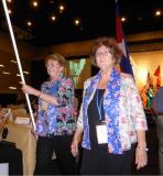 SI Australia National Reps Anne Sheehan and Annette Korzeba at Kuching