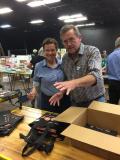 Michelle and Michael at book packing day 2017