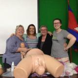 2H Safe Arrivals Training Program training mannequin for birth attendants